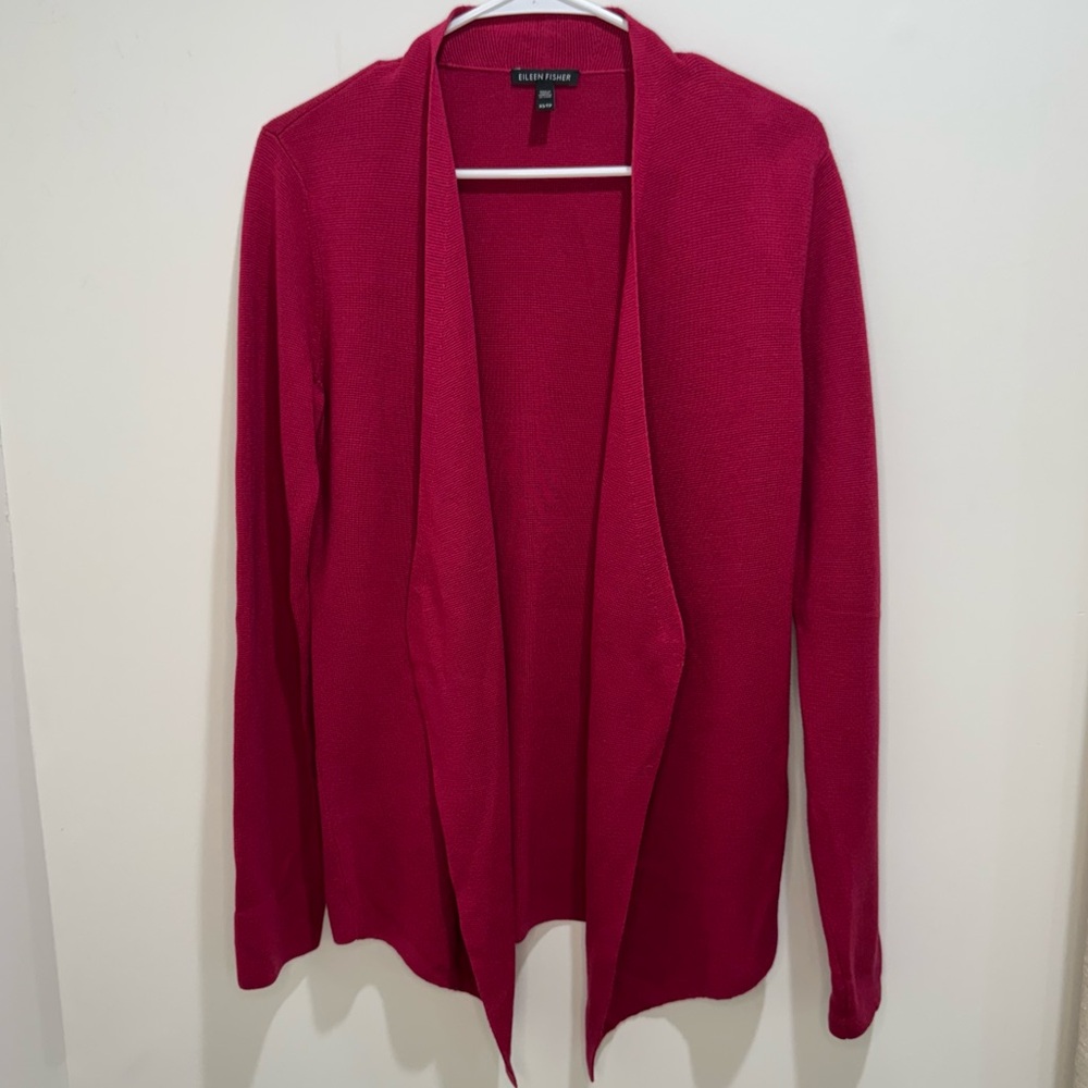 Eileen Fisher‎ Open Front Draped Cardigan XS